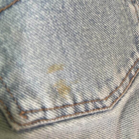 Vintage Mudd Clothing Women's Flare Blue Jeans size 1- Sm Stain, Missing Deco. - Picture 7 of 14